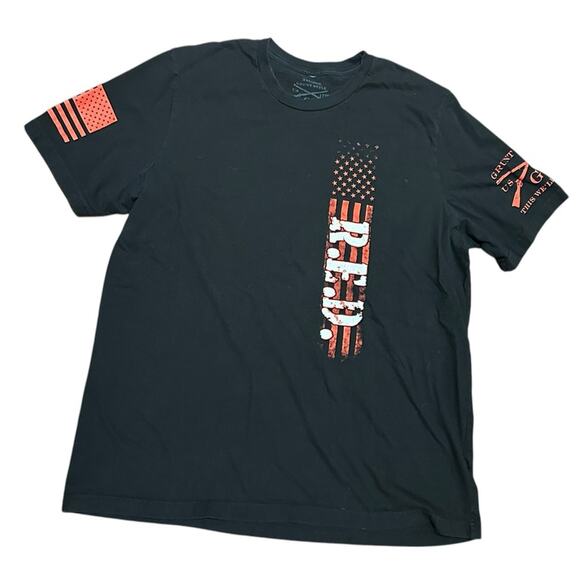 Grunt Style Mens XXL Black Short Sleeve T Shirt with RED Logo - Picture 1 of 4